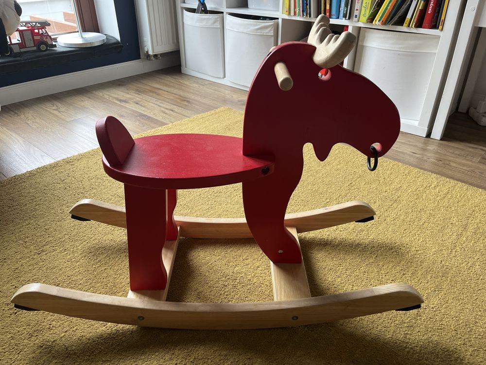 Koń łoś na biegunach Ikea Ekorre