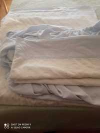 Jogo de lençóis de cama de casal algodão