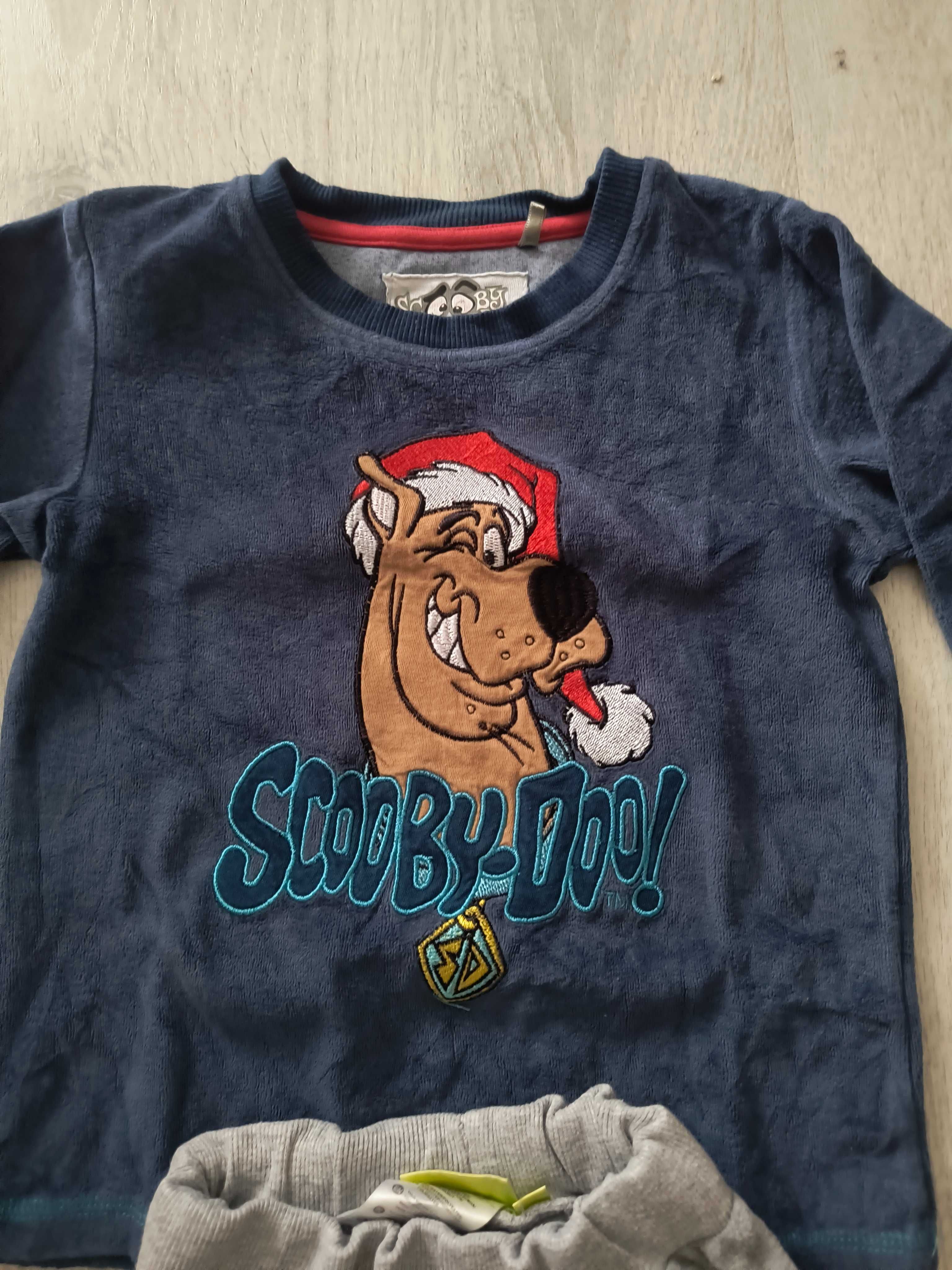 Welurowa piżamka Scooby Doo na 110 cm