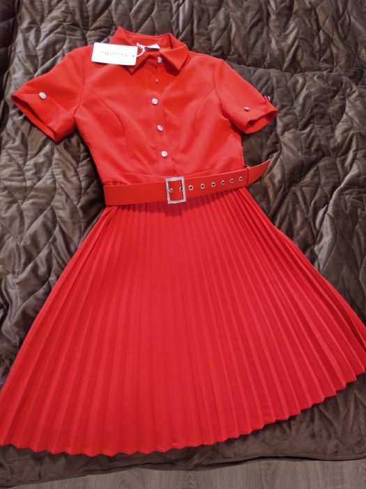 Платье с плиссе Christian