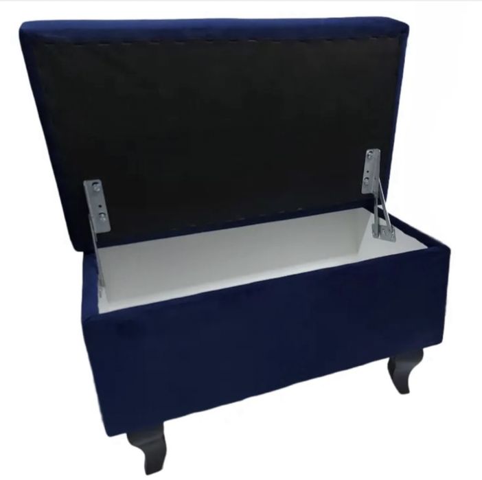 Pufa Tapicerowana z Kołatką 40cm