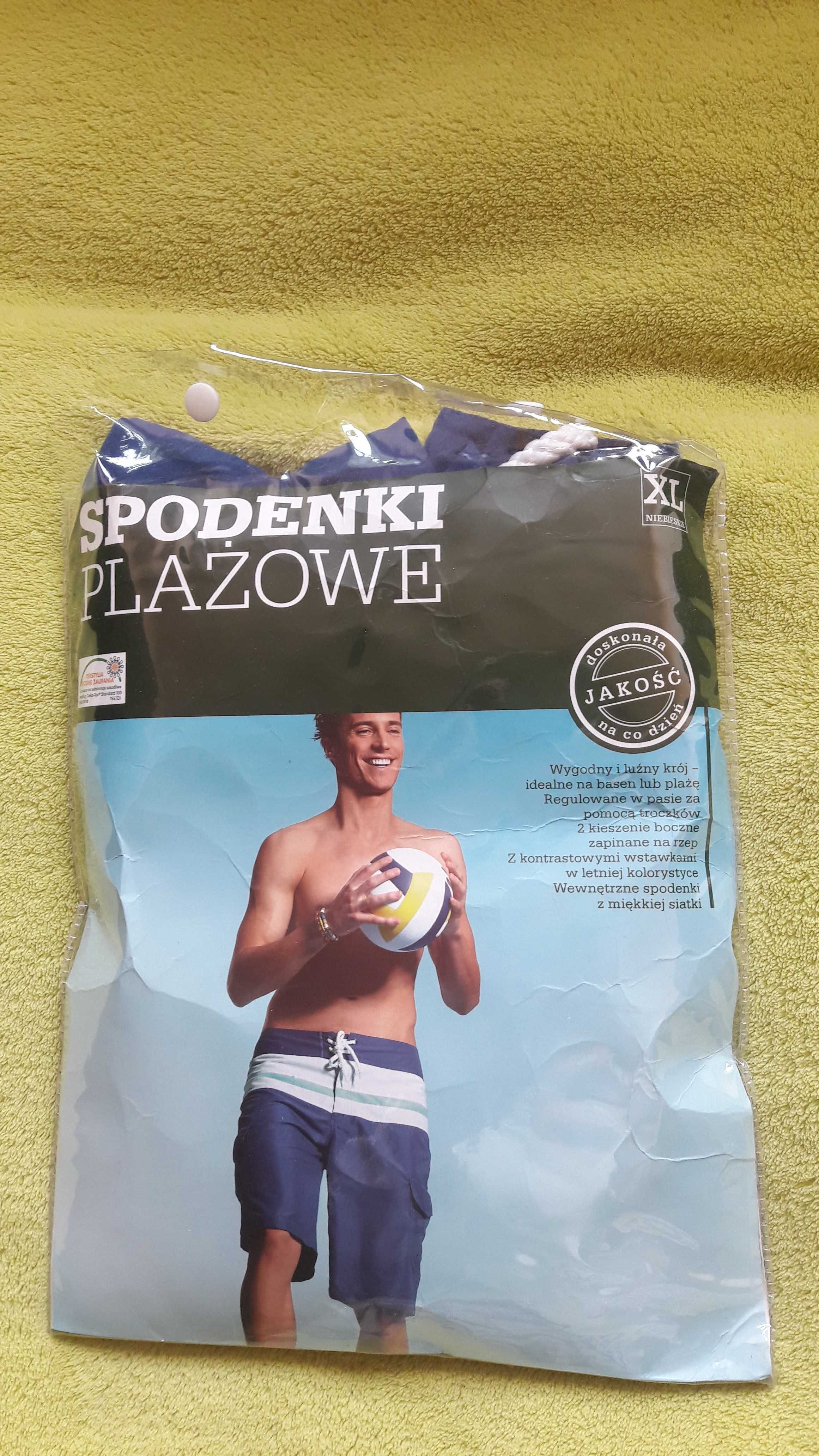 Nowe Spodenki plażowe męskie, rozm. XL