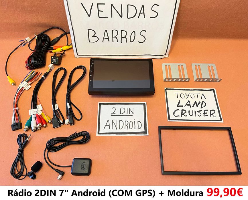 (NOVO) Rádio 2DIN • TOYOTA Land Cruiser • Android GPS • 70/80/90/100