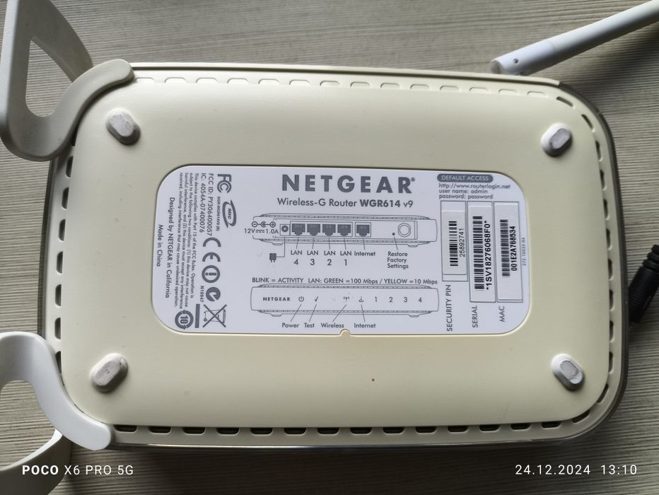 Router Netgear WGR614