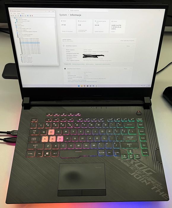 ASUS ROG Strix G15 i7-10750H/16GB 144Hz