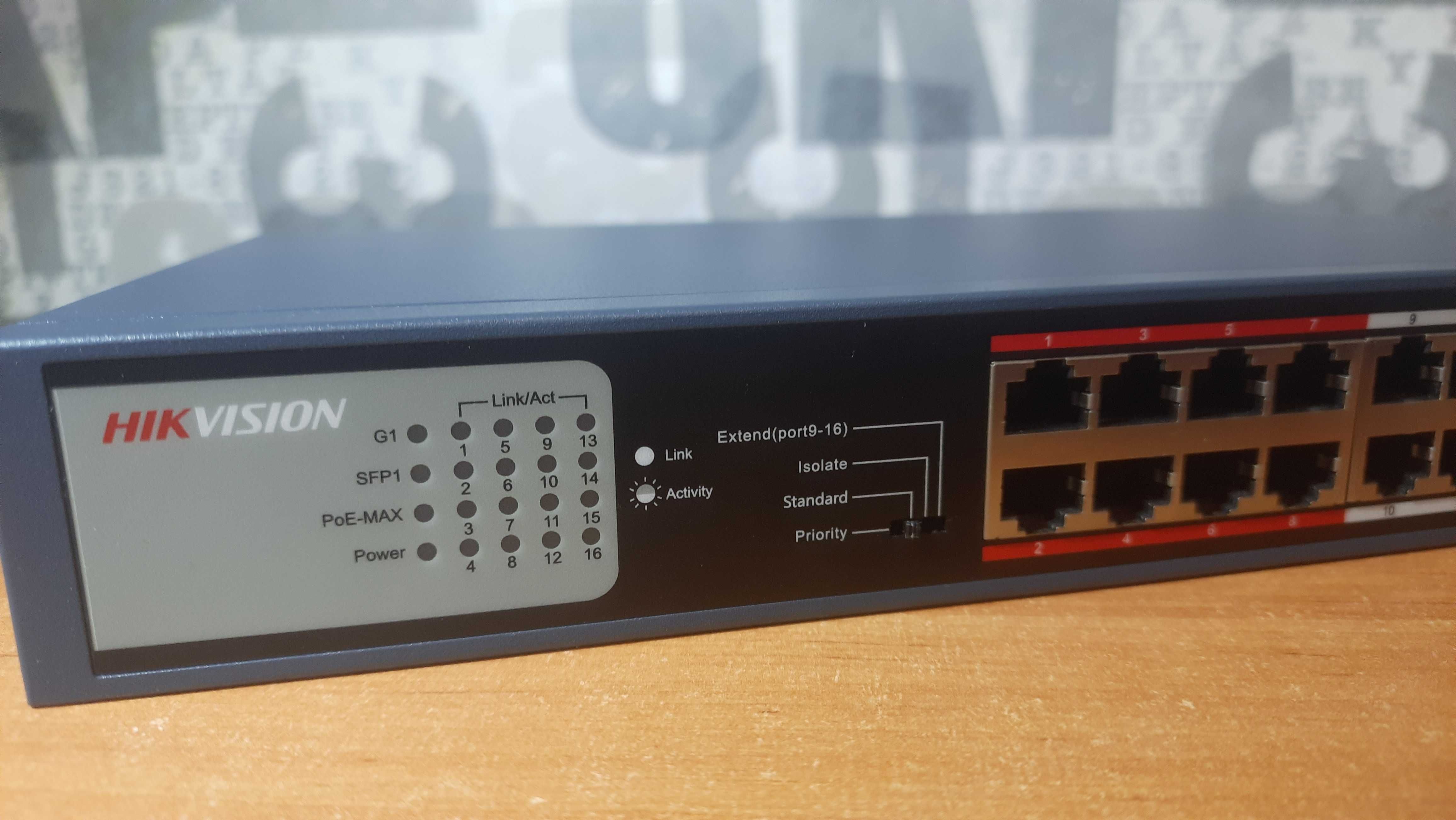 Switch Ethernet Hikvision DS-3E0318P-E/M 18 Portów PoE