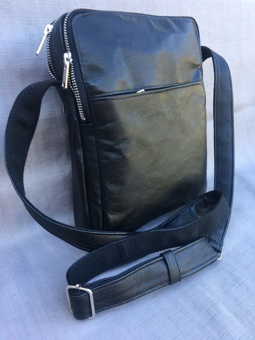 Сумка чоловіча, натуральна шкіра.
