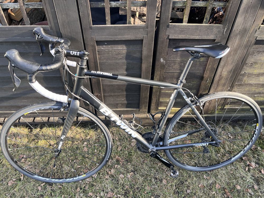 Rower szosowy BTWIN Triban 540 L + dodatki