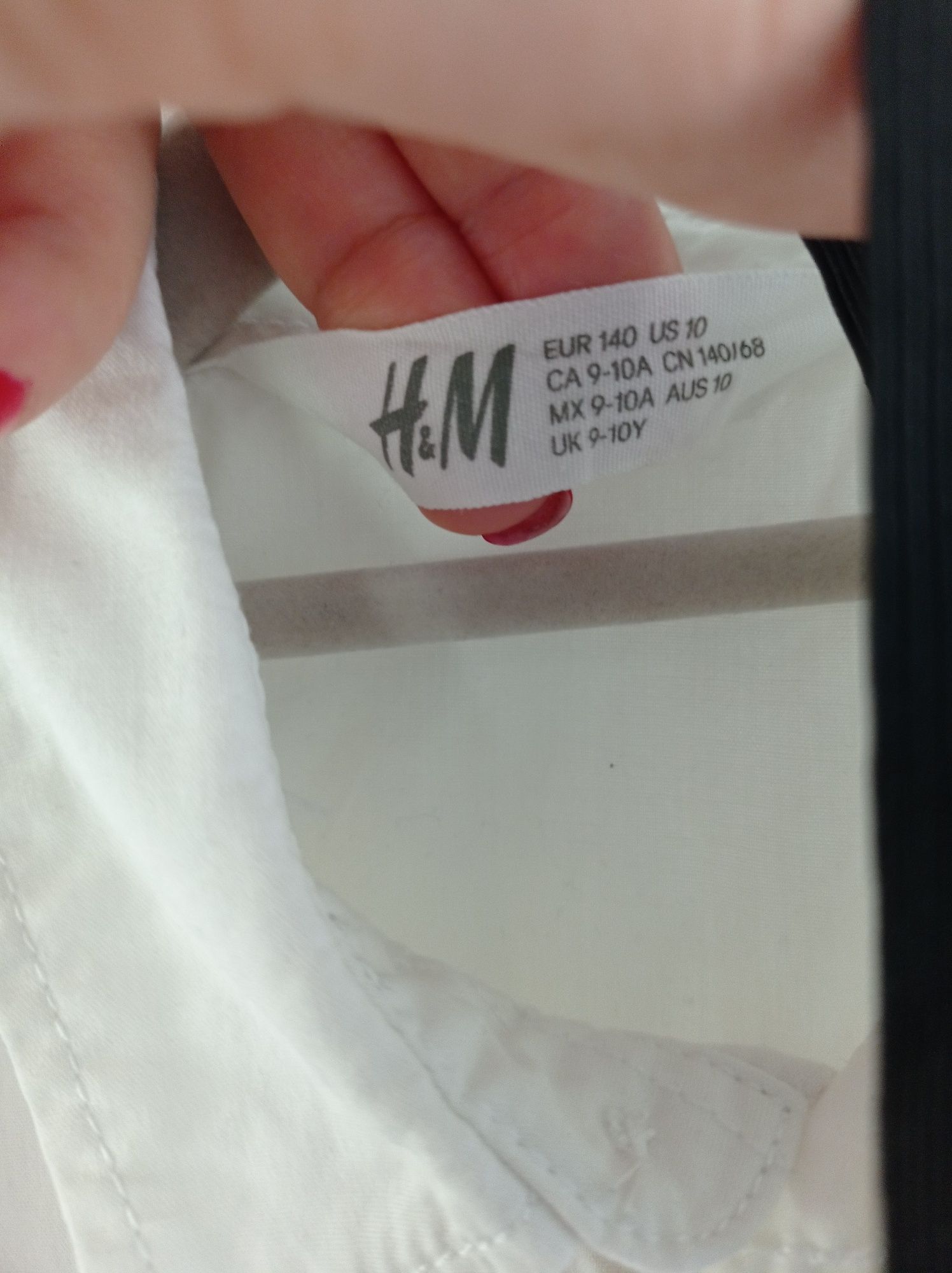 Koszula H&M rozm 140 + mucha