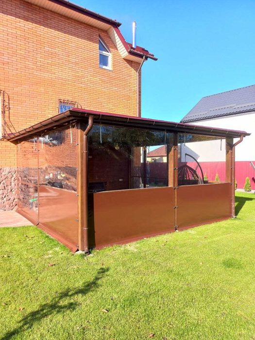 Вікна  з ПВХ-тканини для альтанки/тераси