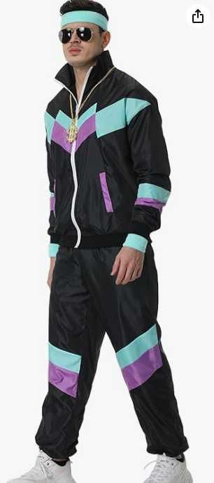 Kostium Dresiarza disco lata 80 90 XL