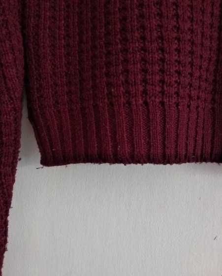 bordowy sweterek vintage