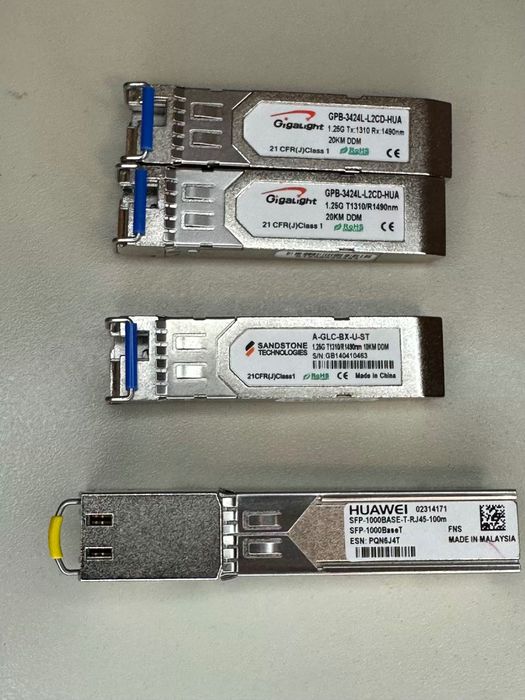 Cisco SFP Mini-GBIC Transceiver Module Ethernet Gigabit novos e usados