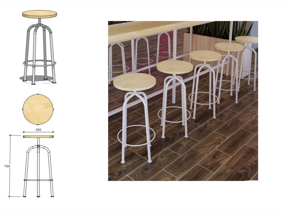 Барні столи, барні стільці, барні меблі. Для ресторану, бару, кафе