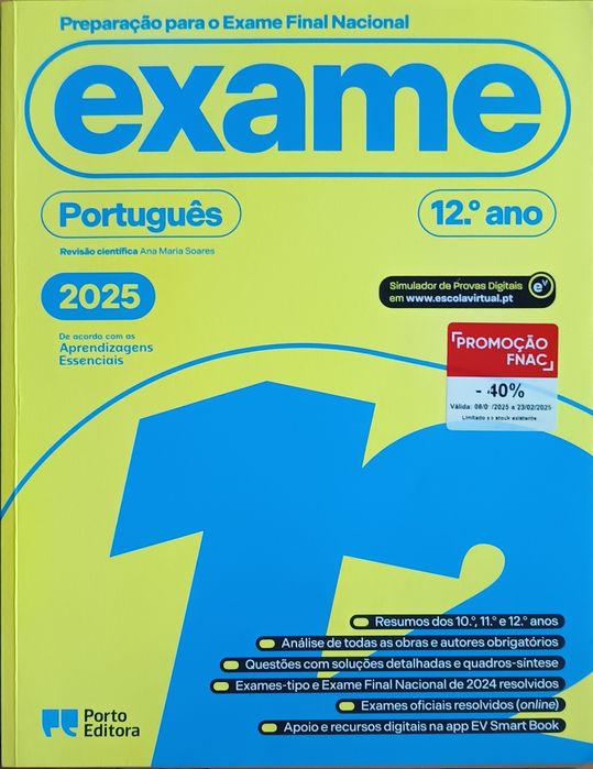 Livros de preparação para o exame de português