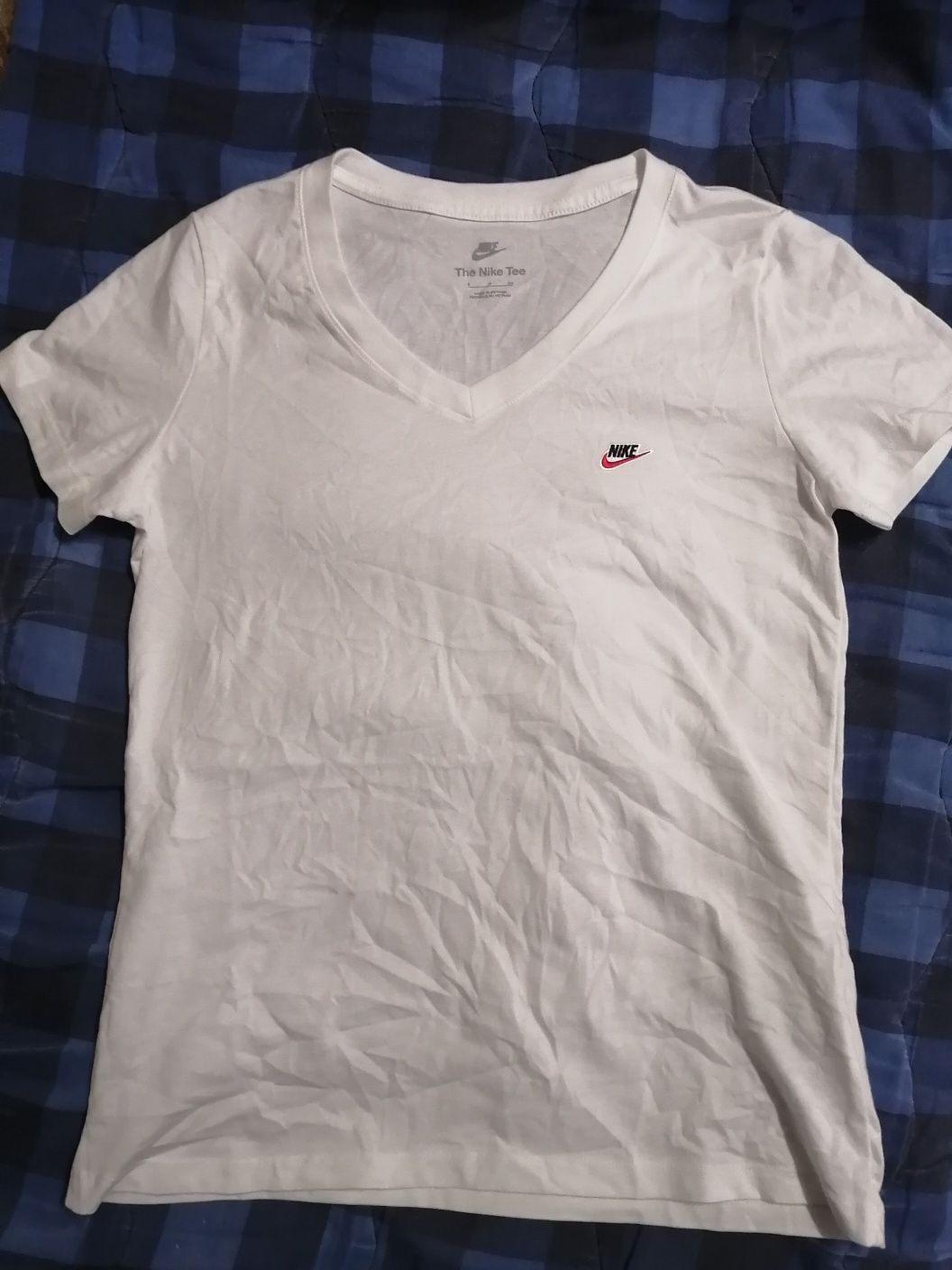 Белая женская футболка Nike р. S-M, р.158-164. Оригинал.