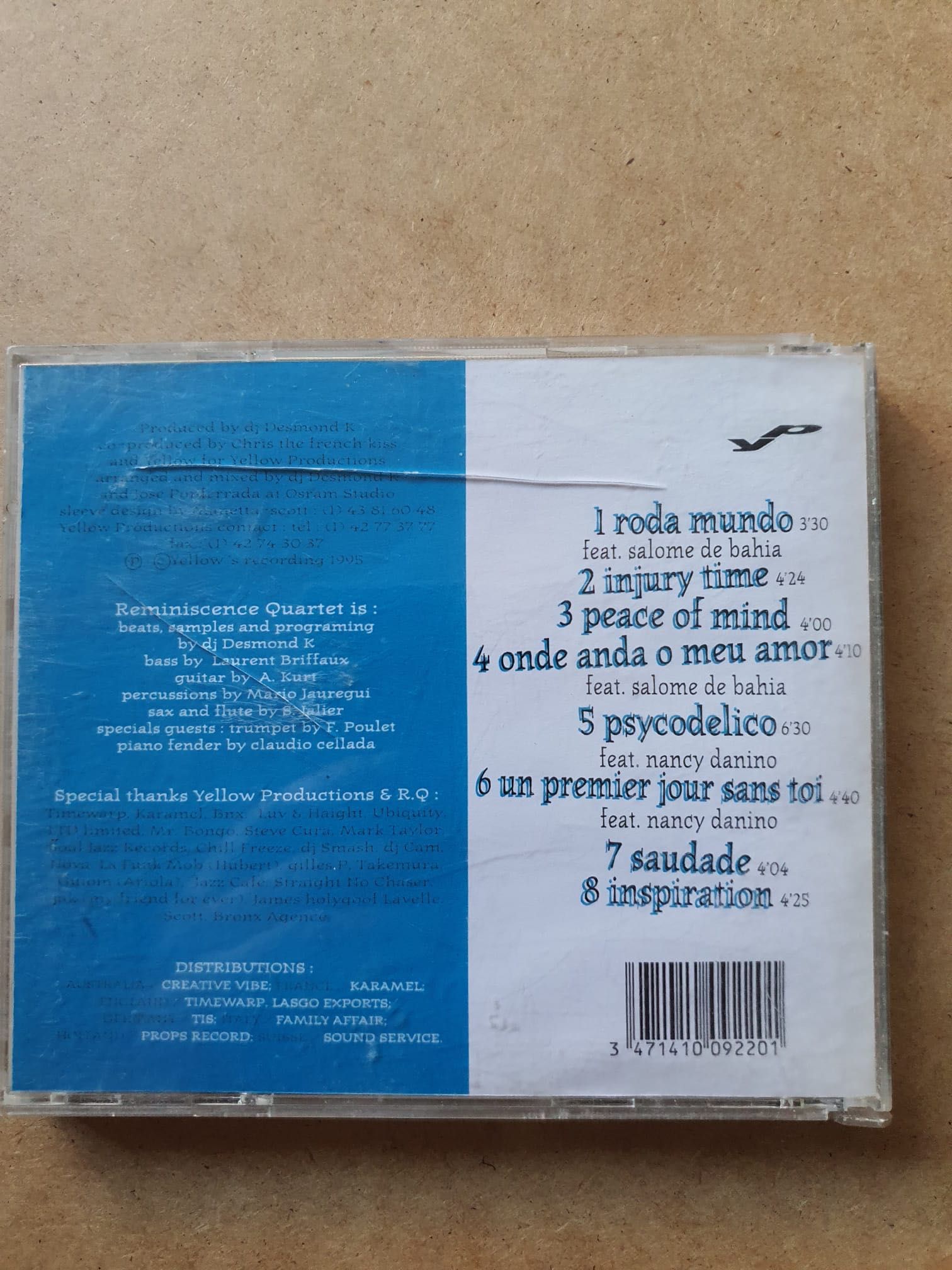Reminiscence Quartet – Psycodelico CD (acid jazz)