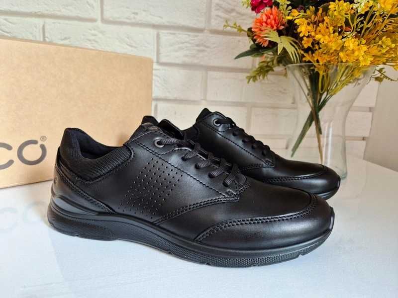 Nowe Męskie buty 41 czarne buty ECCO skórzane buty 41 wizytowe