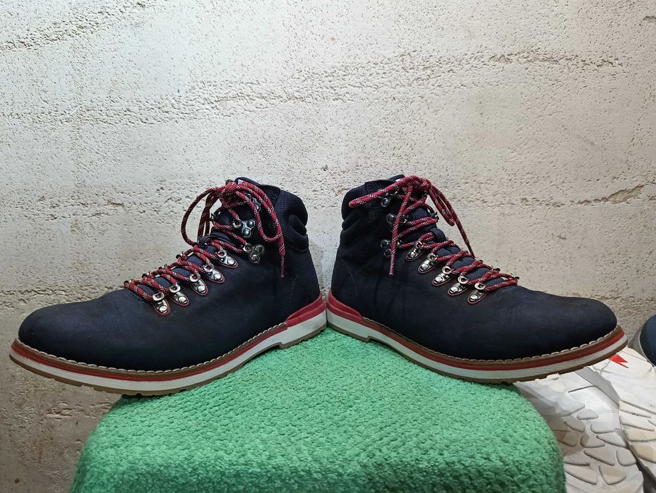 Męskie buty TOMMY HILFIGER OUTDOOR HIKING Detail BOOT r.42 skóra s.bdb
