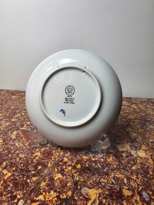 Royal Copenhagen Świąteczny talerz kolekcjonerski 1974 Porcelana Dania