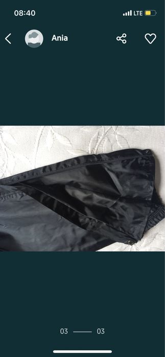 spodnie sportowe ortalionowe ASICS rozmiar 128