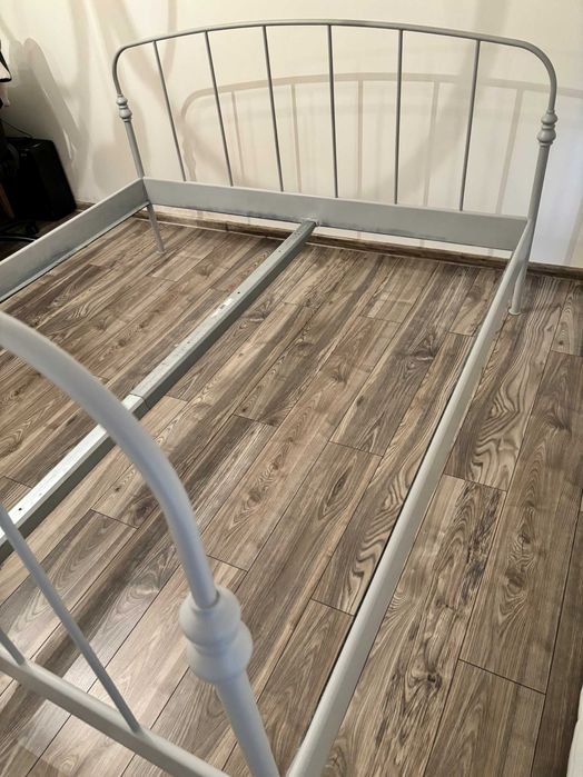 Podwójne metalowe łóżko - 180x200 cm Skorva Ikea