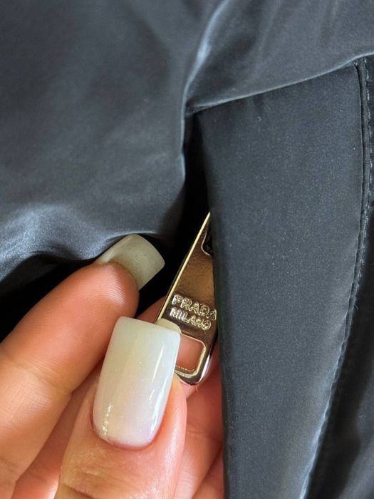 Куртка на зиму PRADA Женский короткий черный Пуховик эко пух премиум