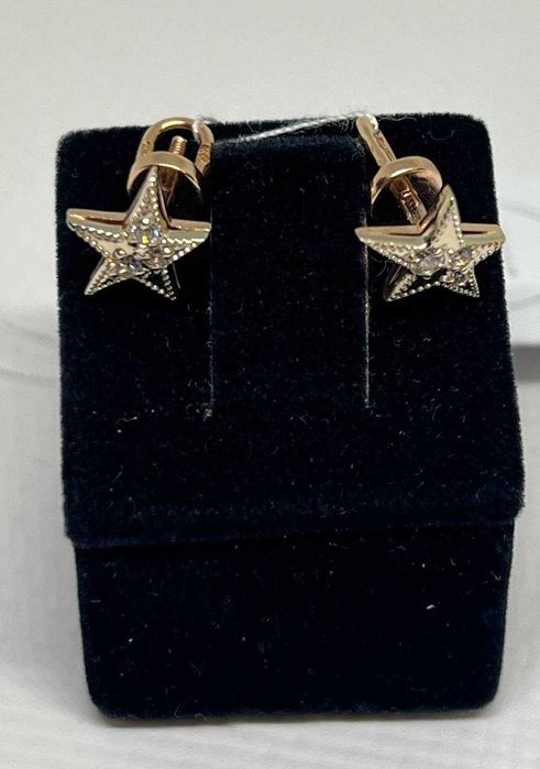 Золоті сережки, вага 2,36 грам Арт. 419