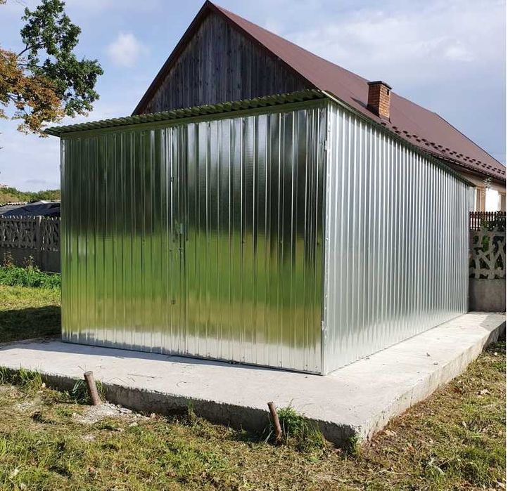 Garaż blaszany 3x5 ocynkowany; dowolne wymiary