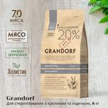 Знижка! Grandorf Rabbit & Turkey Sterilized корм для кошек, 2 кг