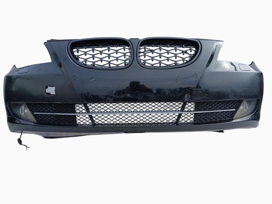 ZDERZAK PRZÓD PRZEDNI BMW 5 E60 E61 LIFT LCI SCHWARZ II SPRYSKI PDC