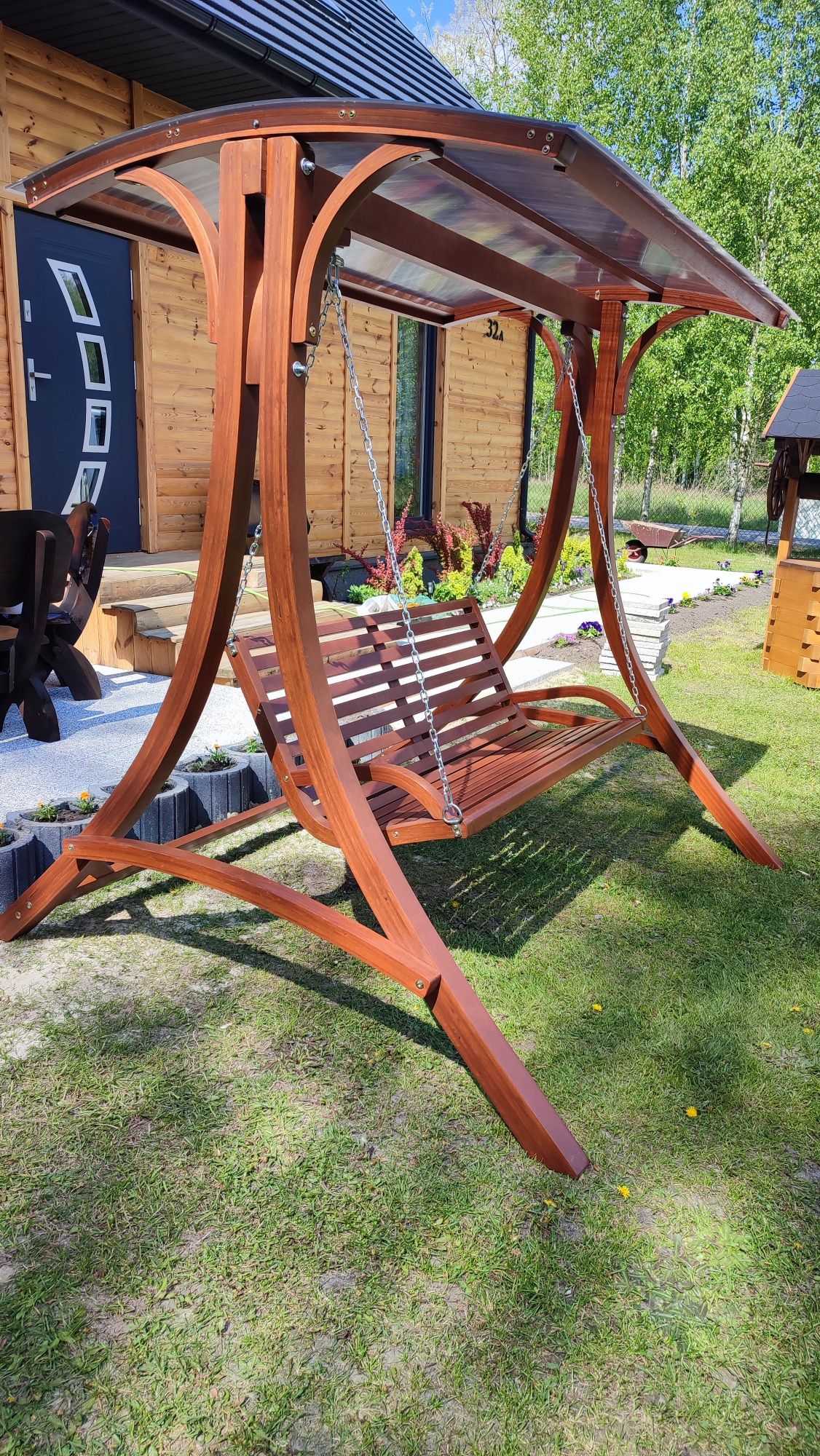 Meble ogrodowe stół ławki krzesła dla 10-12osób altana parasol ogród