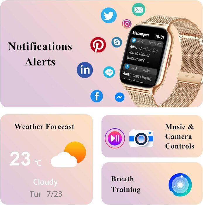 Smartwatch dla kobiet i mężczyzn