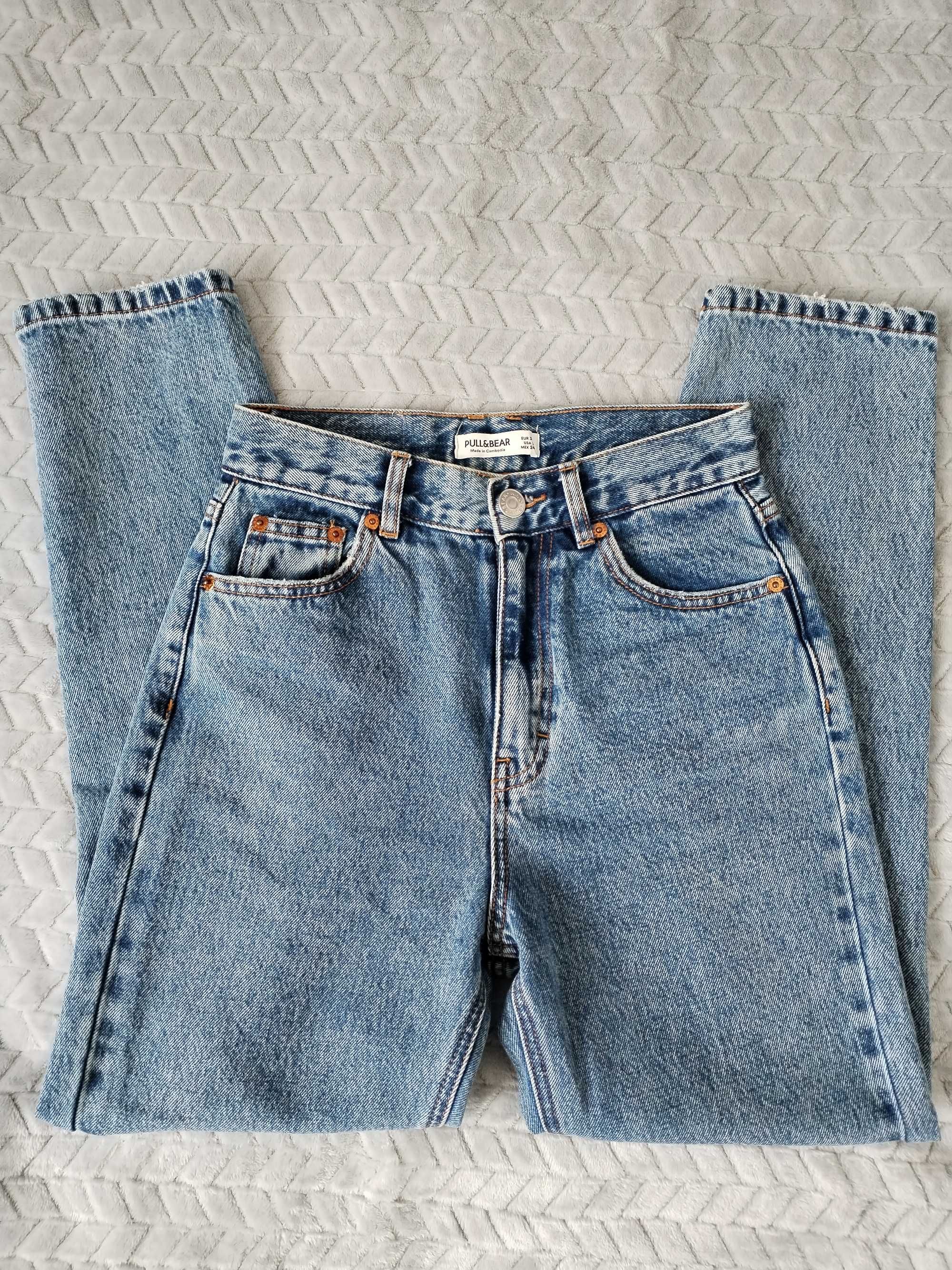 Spodnie jeansy Mom fit 34 Pull&Bear