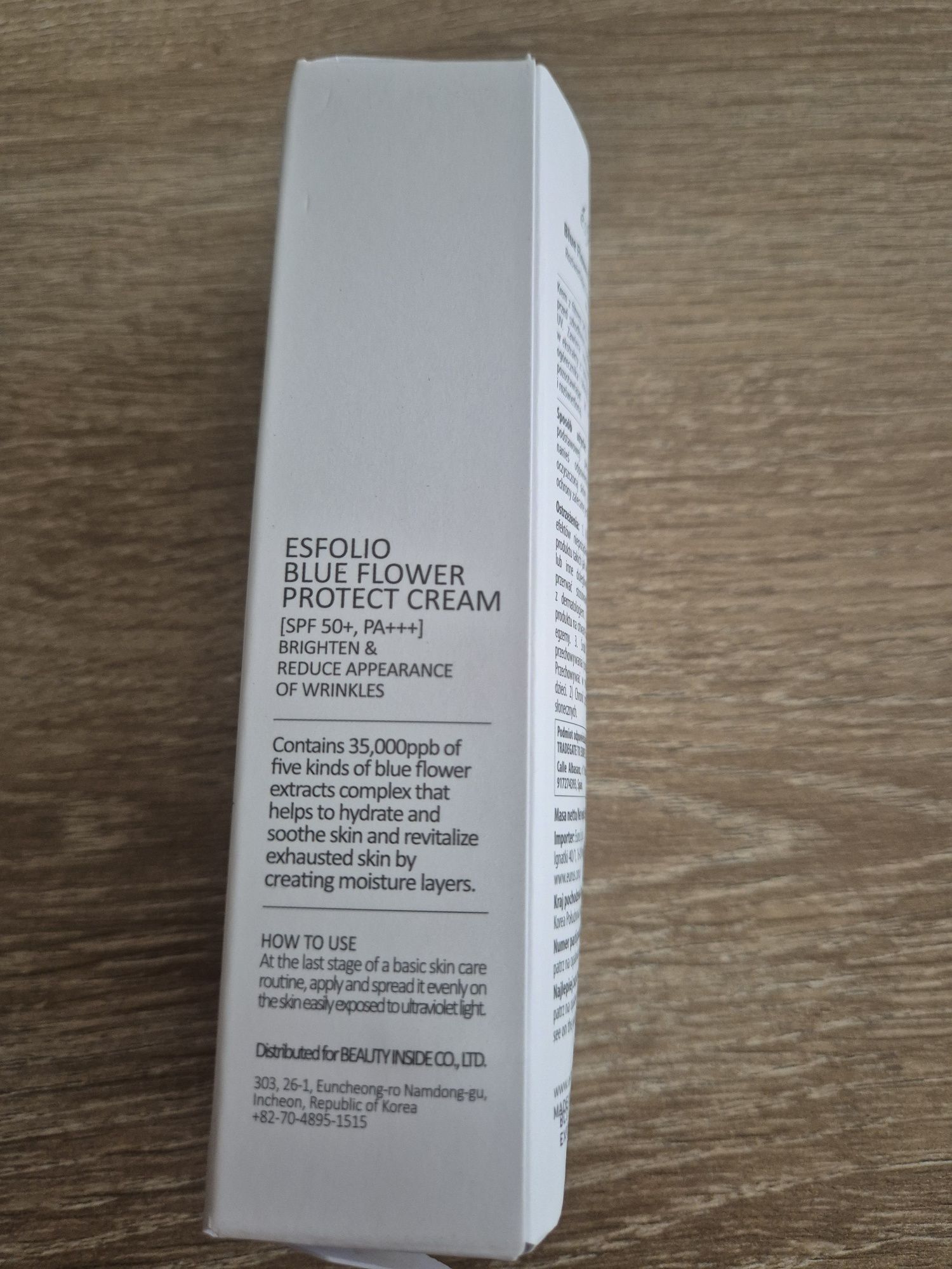 Krem esfolio przeciwsłoneczne Spf50+/Pa+++ na dzień 30 ml nowy