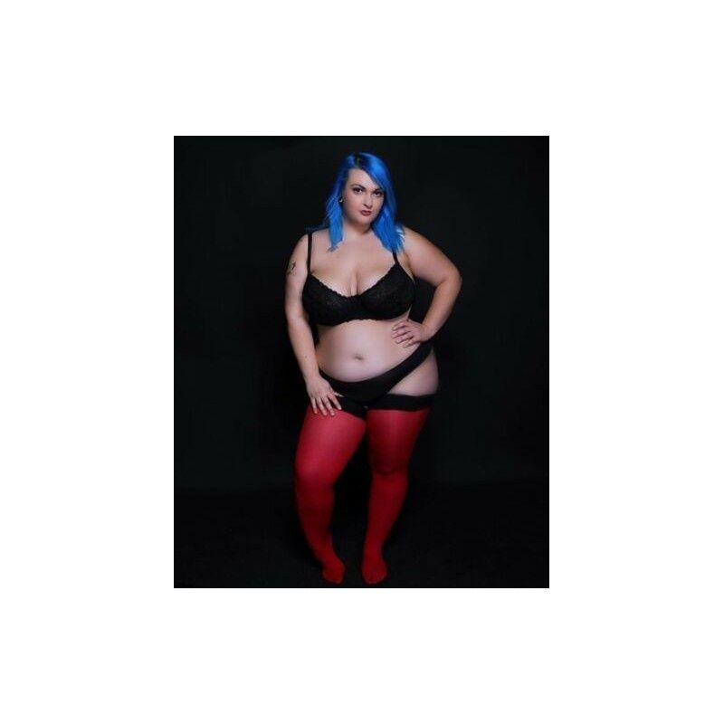Kryjące pończochy dla puszystej plus size rozmiar 6