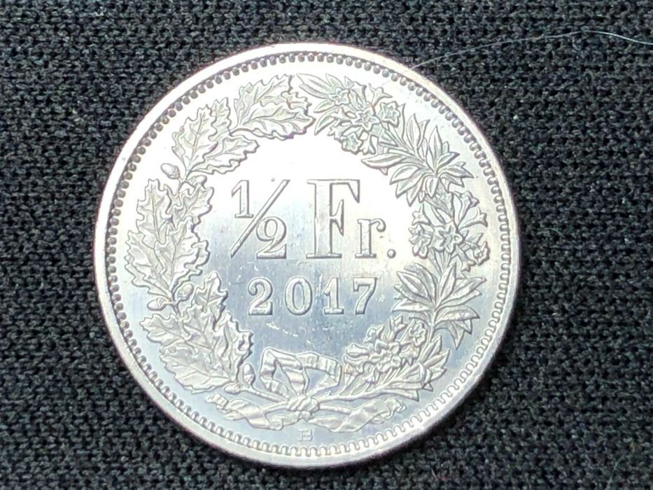 Suiça 2017 - 0,5 Franc Cuproniquel