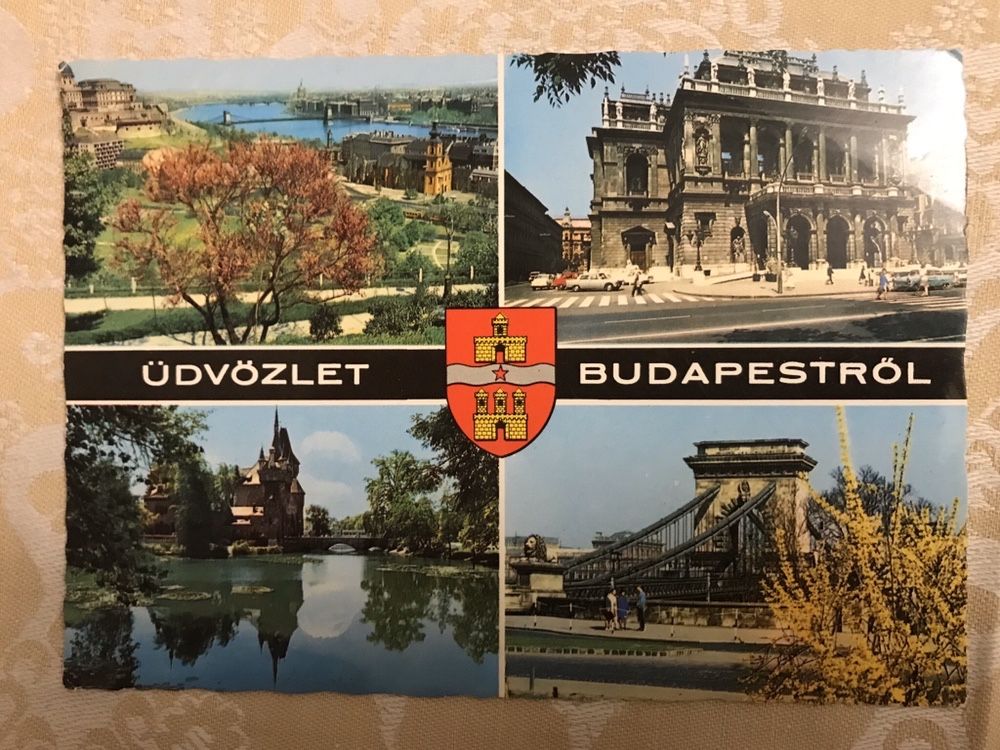 Pocztówka Udvozlet Budapestrol