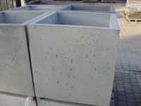 Donica betonowa 50x50x50 szara, zbrojona, mrozoodporna