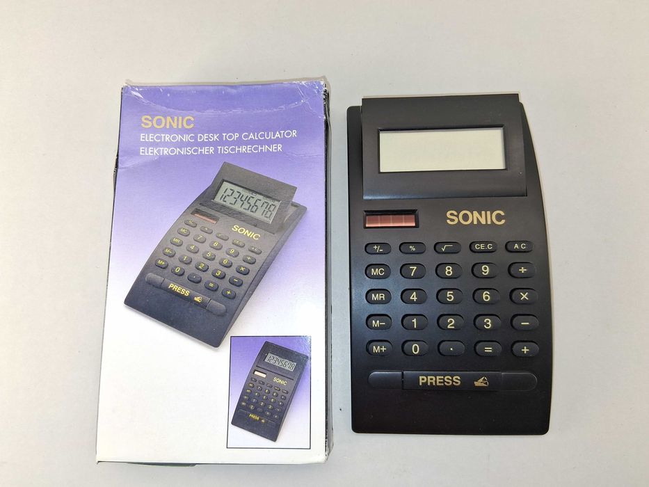 N139 Kalkulator Biurkowy Stacjonarny SONIC Classic Duży Wyświetlacz