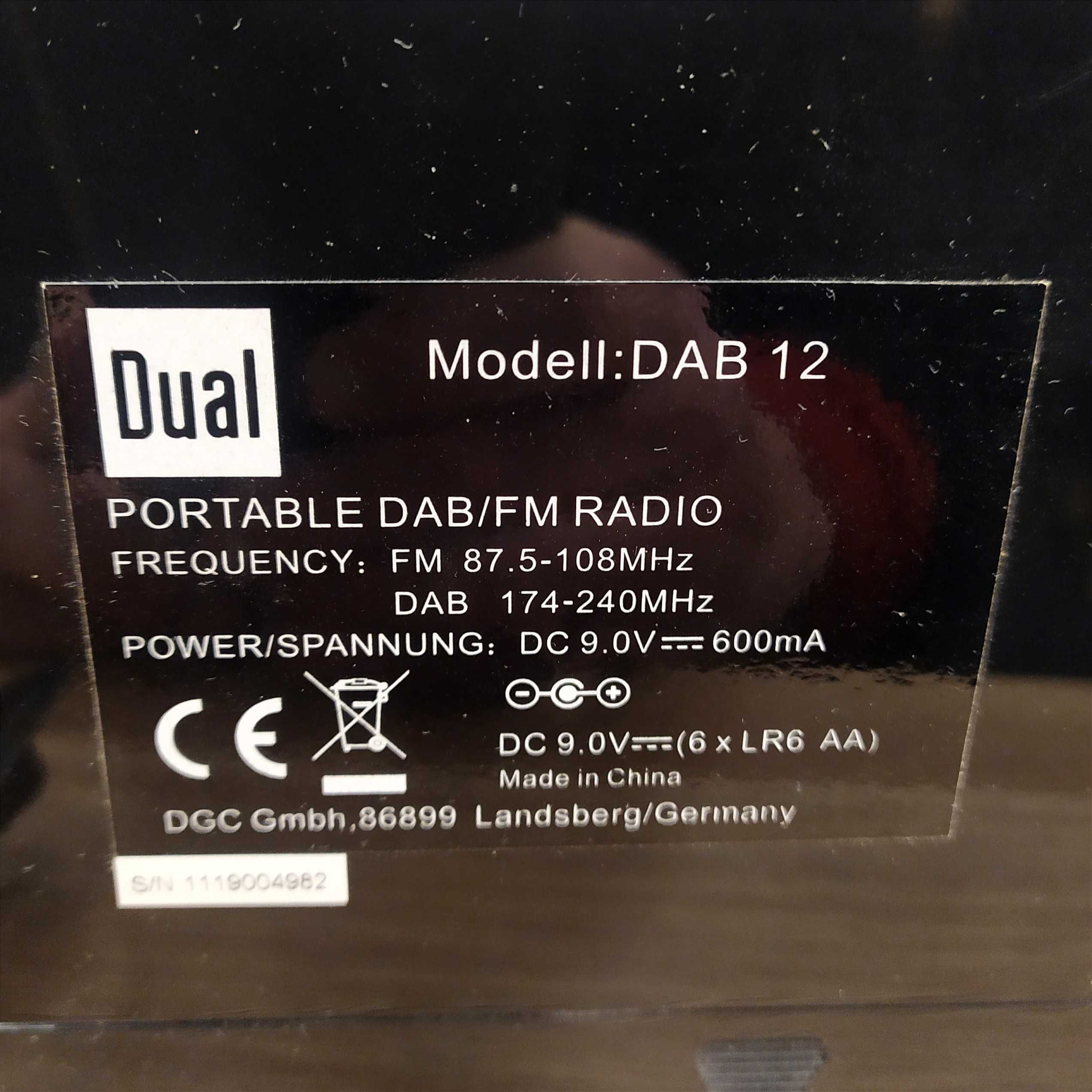 Radio DUAL DAB 12