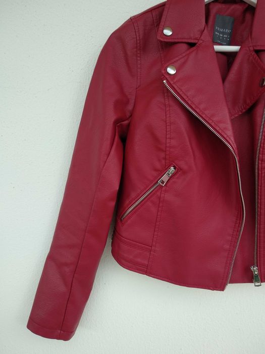 Casaco Biker efeito pele Primark - 32