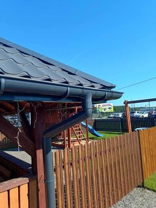 Rynny i Rury dachowe metalowe Rynna Dachowa na Dach, akcesoria, hak