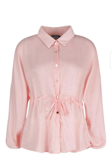 Блузка шовк шифон персикова рожева