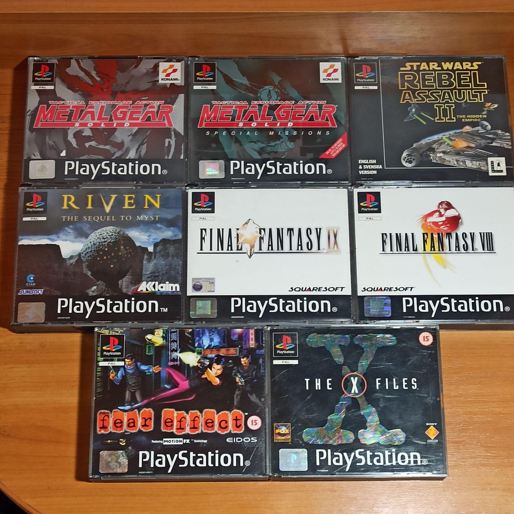 PS1 Tekken, Resident Еvil, Dino Crisis, MGS, MK, Driver, Alien, GTA