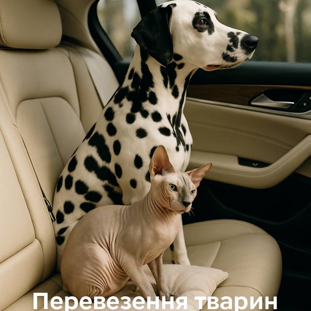 Перевезення  тварин по Україні і за кардон котиків собочок