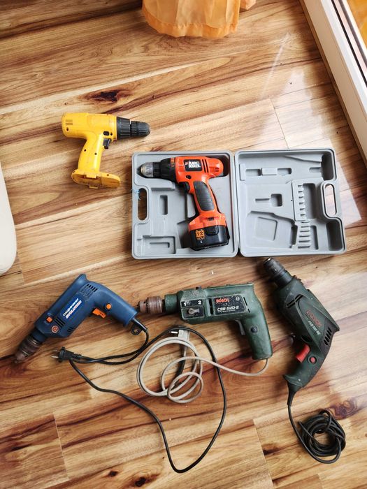 3 WIERTARKI 2 WKRETARKI BOSCH psb650re csb520-2 wiertarka wkretarka