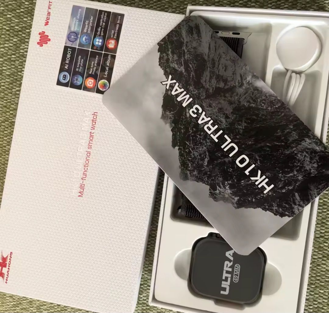Smartwatch HK10 Ultra 3 Max srebrny