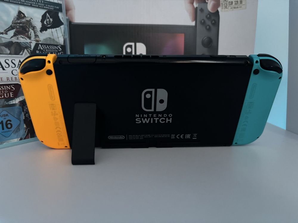 Nintendo switch+3 gry+etui