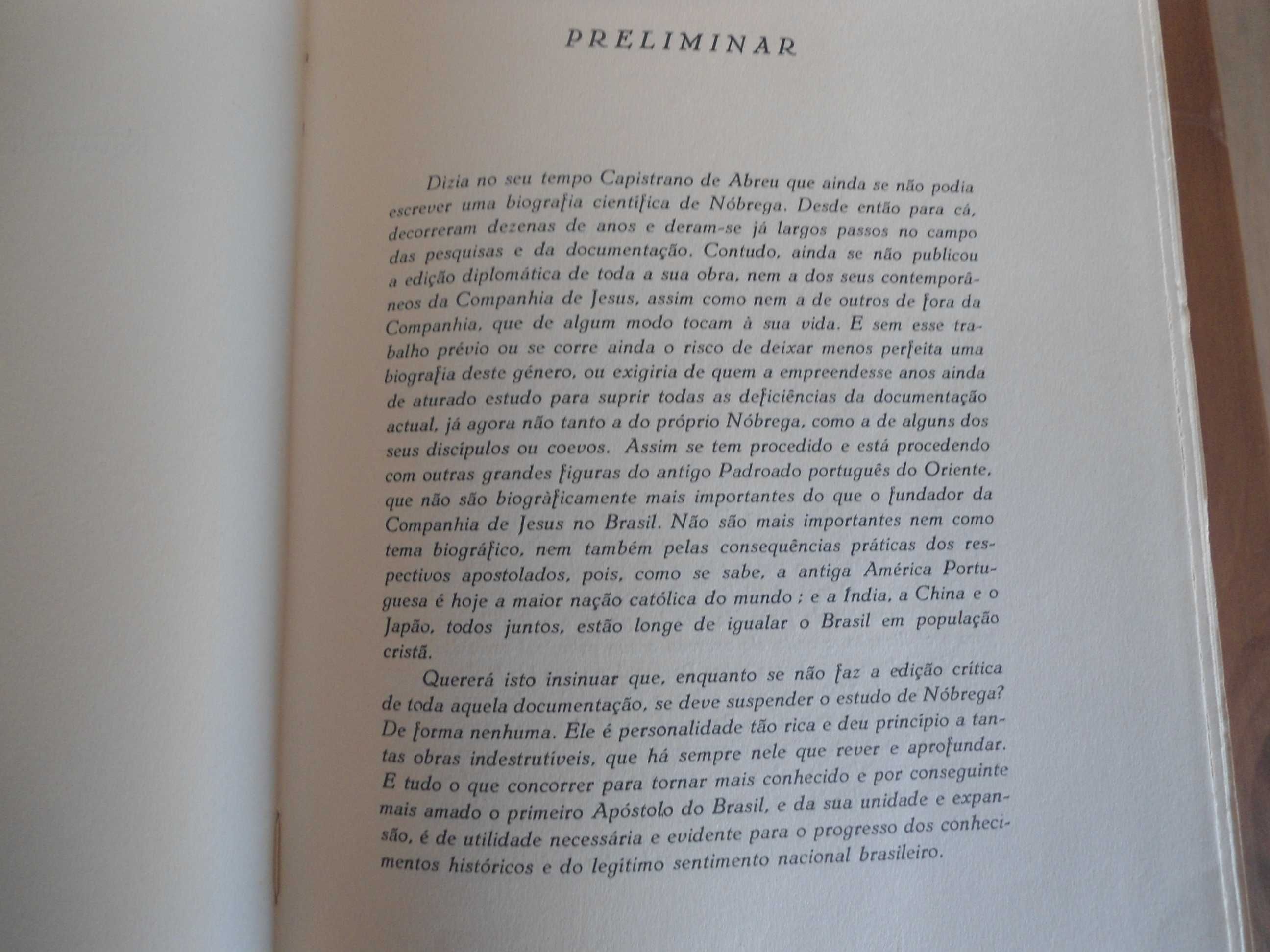 Breve Itinerário para uma biografia P. Manuel da Nóbrega-Serafim Leite